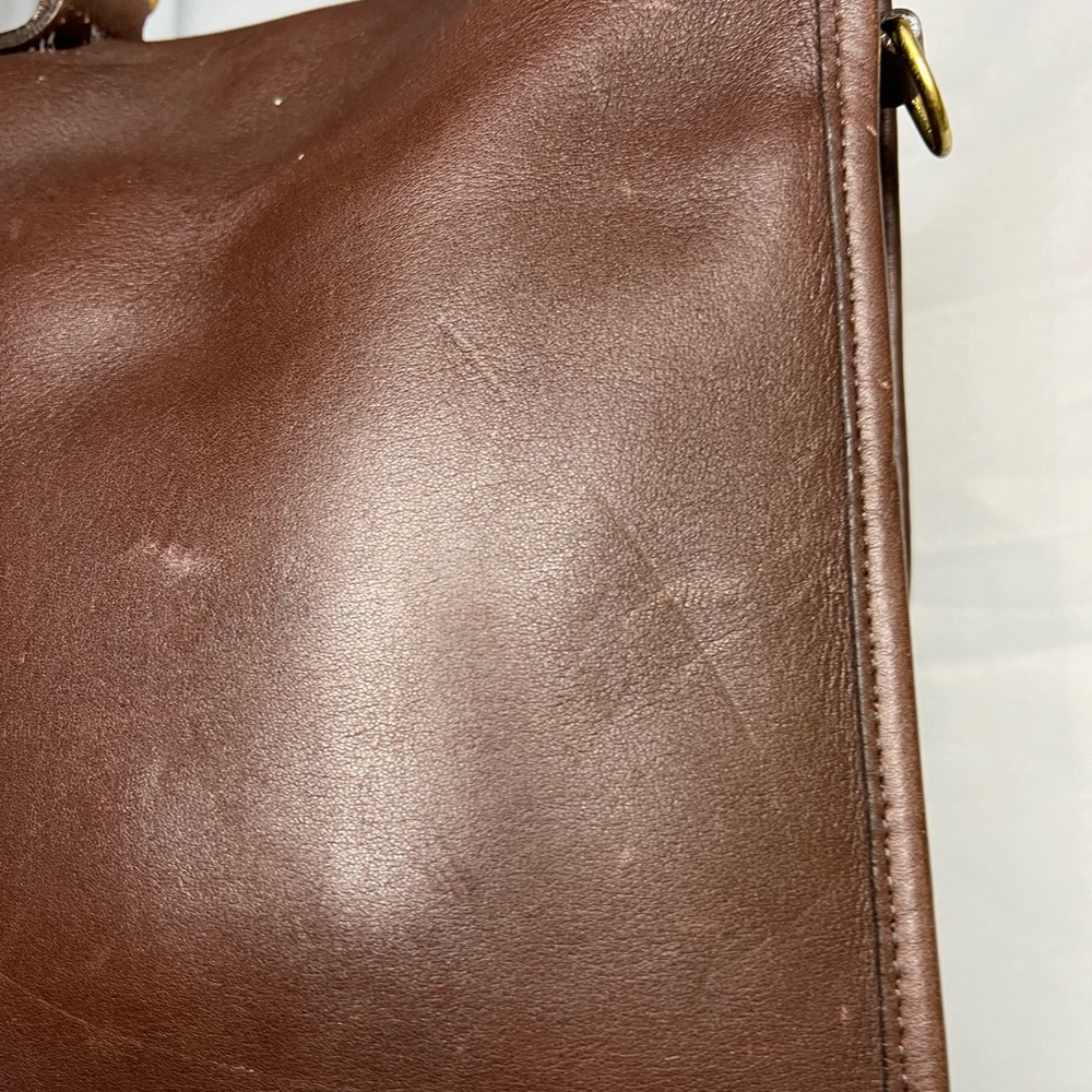 Vintage Brown Leather Coach Station Bag / Crossbody 🤎🎬 - Picture 13 of 16